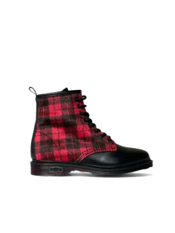 Anfibi donna “Cult” CLE102274 Collezione Autunno/Inverno 2024/2025 – Nero e Rosso