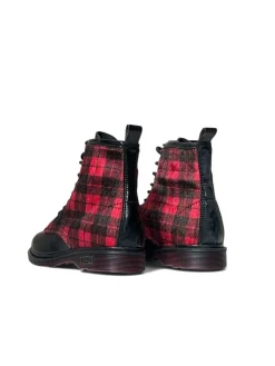 Anfibi donna “Cult” CLE102274 Collezione Autunno/Inverno 2024/2025 – Nero e Rosso