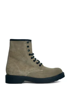 Anfibi Donna “Simone Parisi Milano” DM08 Collezione Autunno/Inverno 2024/2025 Camoscio – Taupe/Testa di moro/Nero
