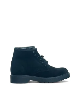 Anfibi Donna “Simone Parisi Milano” DM06 Collezione Autunno/Inverno 2024/2025 Camoscio – Nero