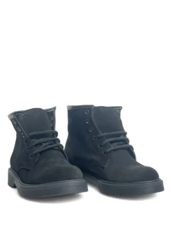 Anfibi Donna “Simone Parisi Milano” DM06 Collezione Autunno/Inverno 2024/2025 Camoscio – Nero