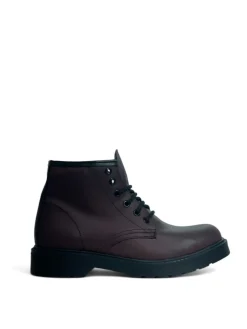 Anfibi Donna “Simone Parisi Milano” DM06 Collezione Autunno/Inverno 2024/2025 – Nero/Bordeaux