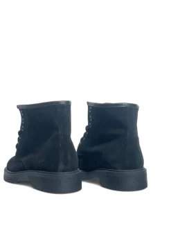 Anfibi Donna “Simone Parisi Milano” DM06 Collezione Autunno/Inverno 2024/2025 Camoscio – Nero