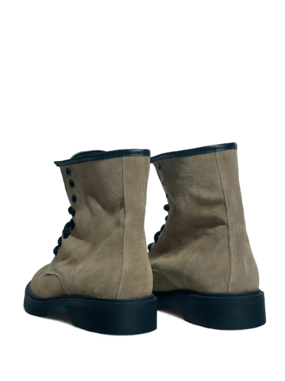 Anfibi Donna “Simone Parisi Milano” DM08 Collezione Autunno/Inverno 2024/2025 Camoscio – Taupe/Testa di moro/Nero