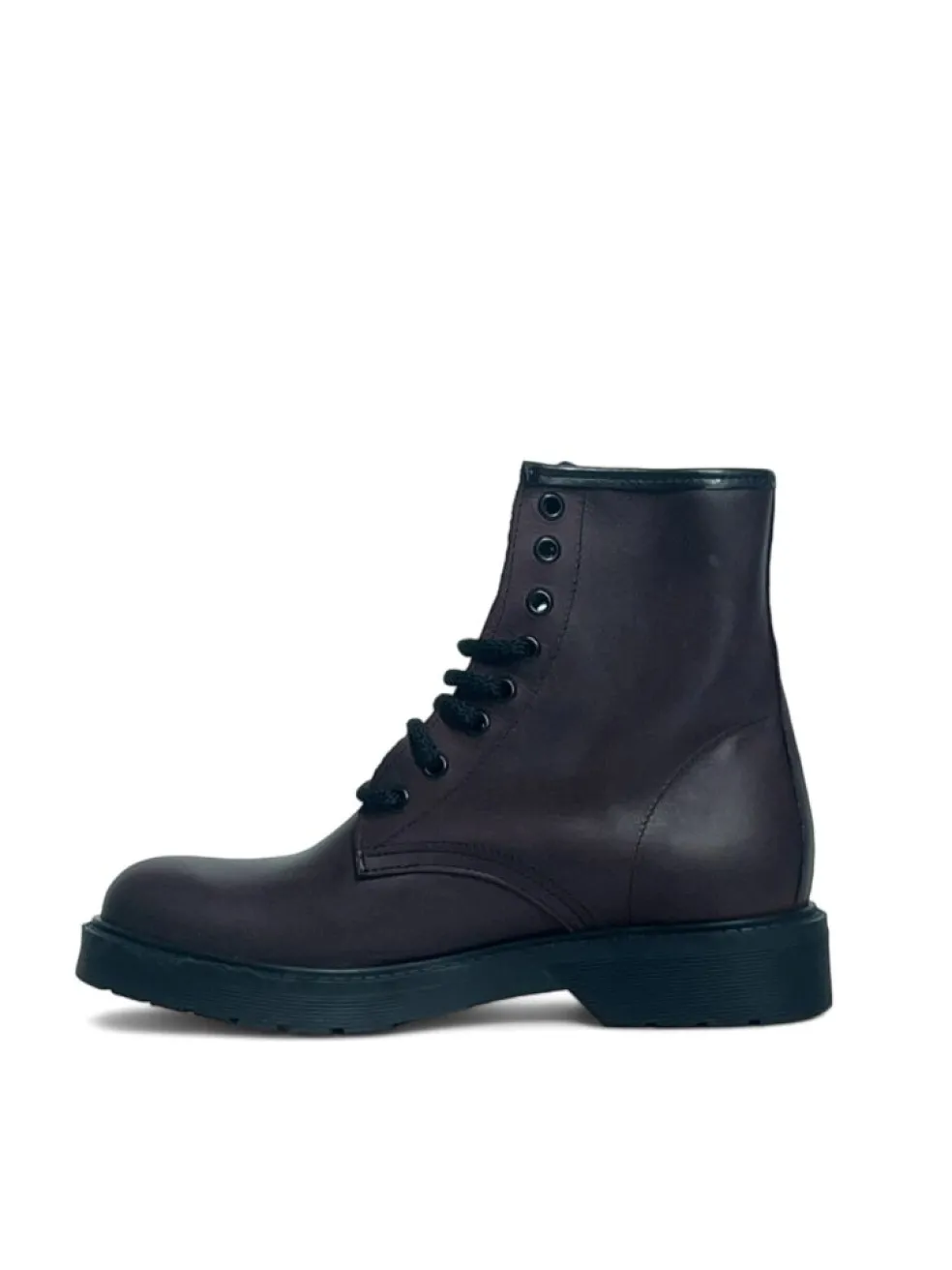 Anfibi Donna “Simone Parisi Milano” DM08 Collezione Autunno/Inverno 2024/2025 – Nero/Bordeaux