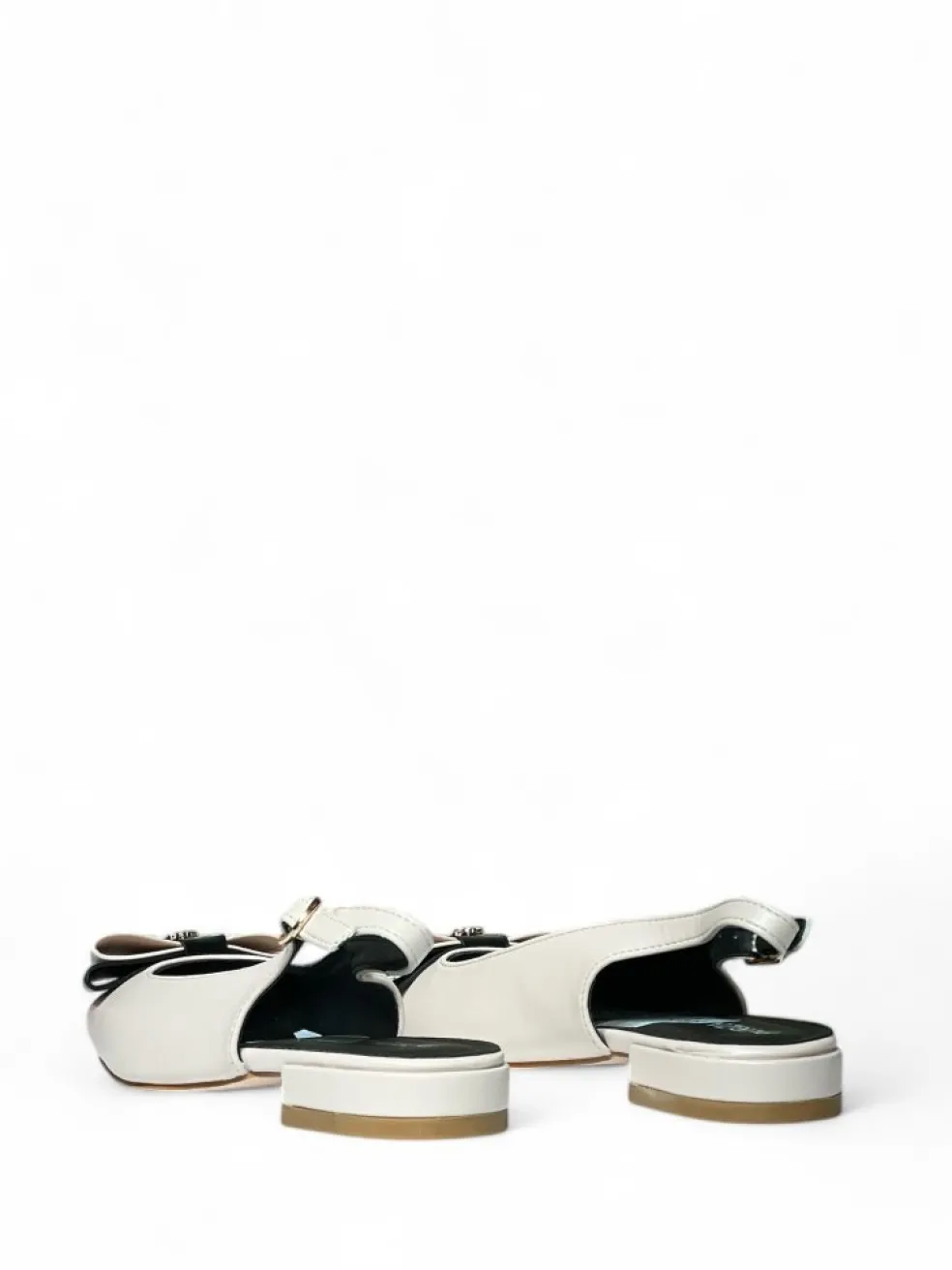 Ballerine donna “Patrizia Pepe” PPJ276 Collezione Primavera /Estate 2025 – Bianco/Beige