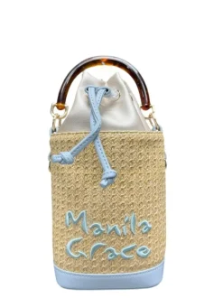 Borsa A Mano e a Tracolla donna “Manila Grace” S3/A/B283TU Collezione Primavera/Estate 2025 In Juta – Carta da zucchero