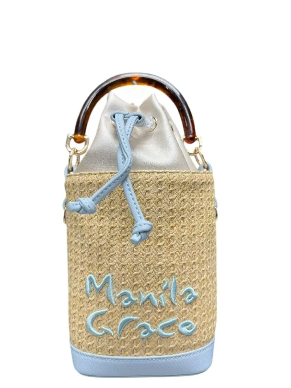 Borsa A Mano e a Tracolla donna “Manila Grace” S3/A/B283TU Collezione Primavera/Estate 2025 In Juta – Carta da zucchero