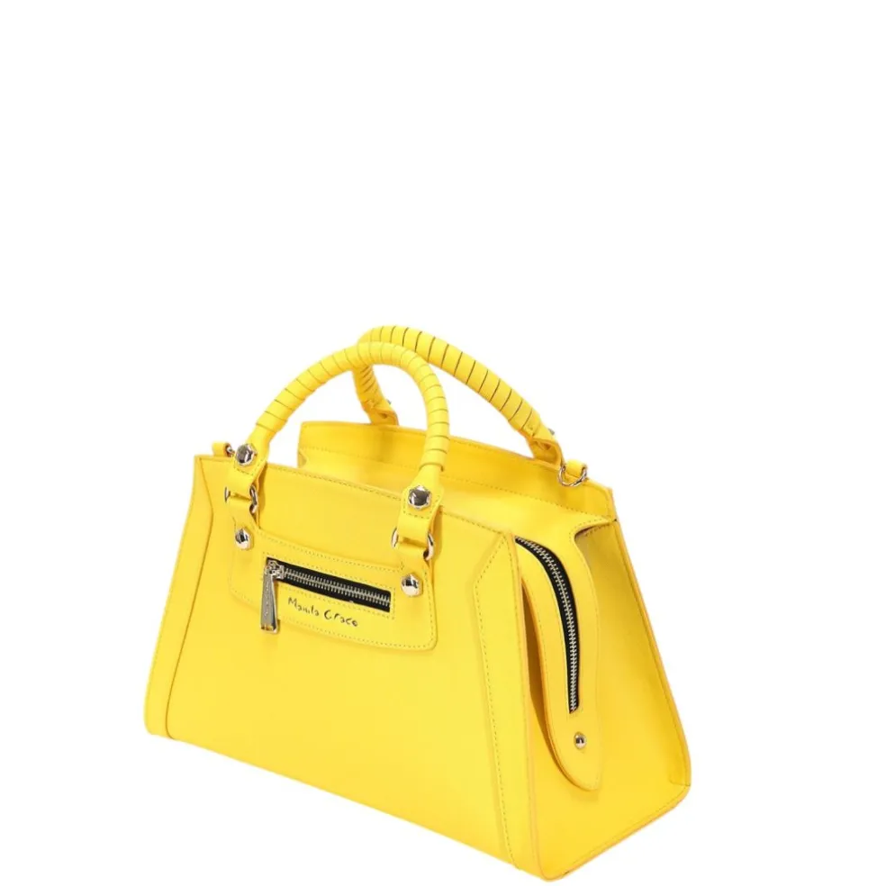 Borsa a mano e a tracolla donna “Manila Grace” S3/A/B247EU Collezione Primavera/Estate 2025 – Giallo/Azzurro