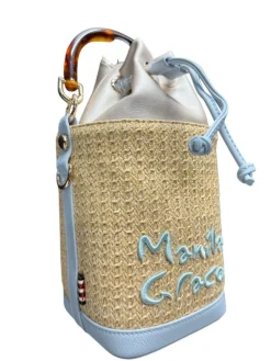 Borsa A Mano e a Tracolla donna “Manila Grace” S3/A/B283TU Collezione Primavera/Estate 2025 In Juta – Carta da zucchero