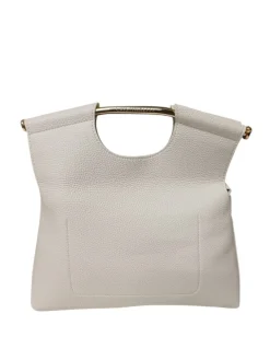 Borsa A Mano e a Tracolla donna “CristinaEffe” 4166 Collezione Primavera/Estate 2025 – Cuoio/ Nero / Panna