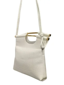 Borsa A Mano e a Tracolla donna “CristinaEffe” 4166 Collezione Primavera/Estate 2025 – Cuoio/ Nero / Panna
