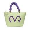 Borsa a spalla donna “Dubeliè” Eva Collezione Primavera/Estate 2025 con tracolla – Verde/Arancio/Viola