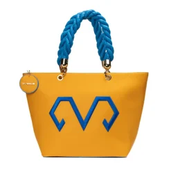 Borsa a spalla donna “Dubeliè” Eva Collezione Primavera/Estate 2025 con tracolla – Verde/Arancio/Viola