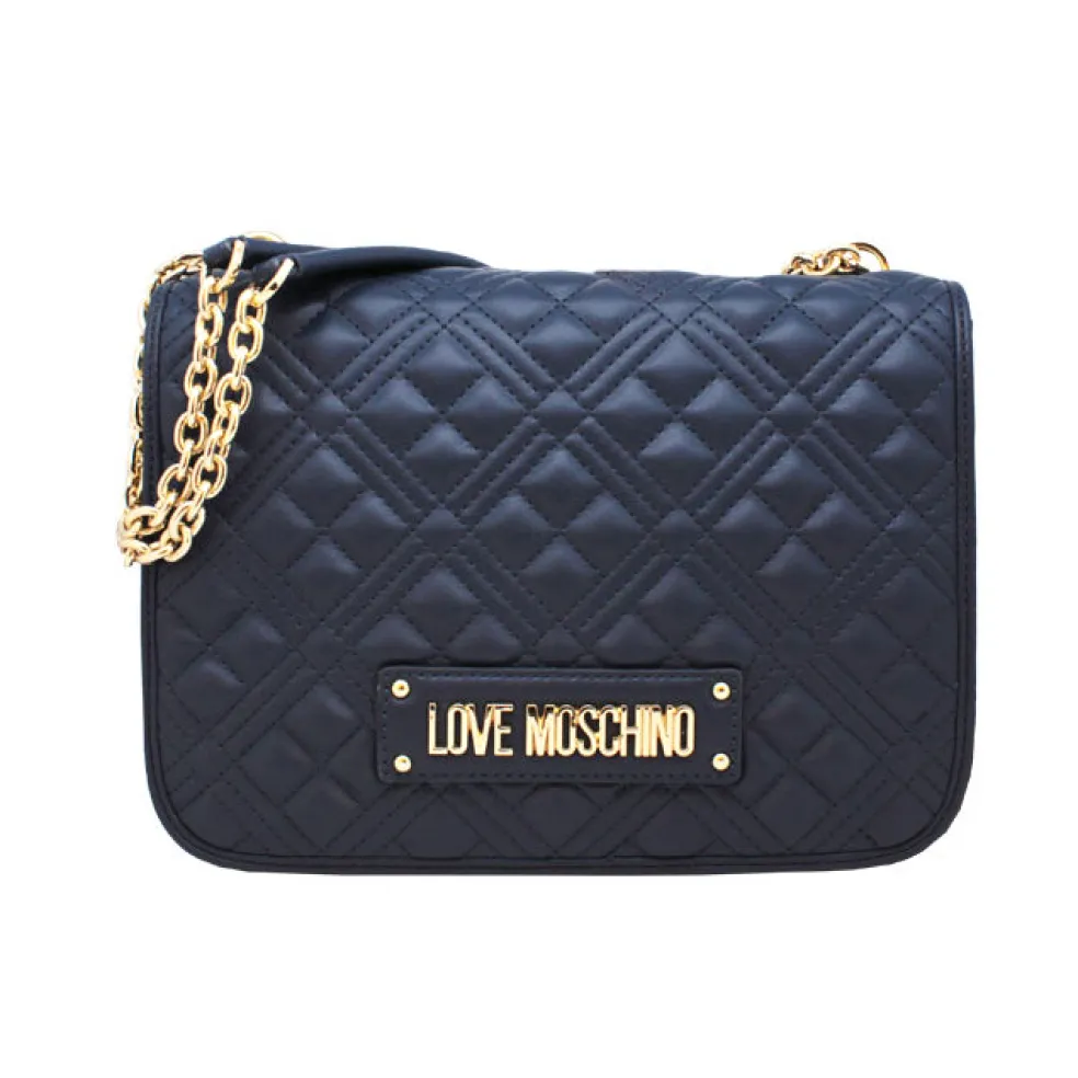 Borsa a spalla donna “Love Moschino” JC4000PP0DLA0751 Collezione Primavera/Estate 2025 – Blu/Fucsia/Nero