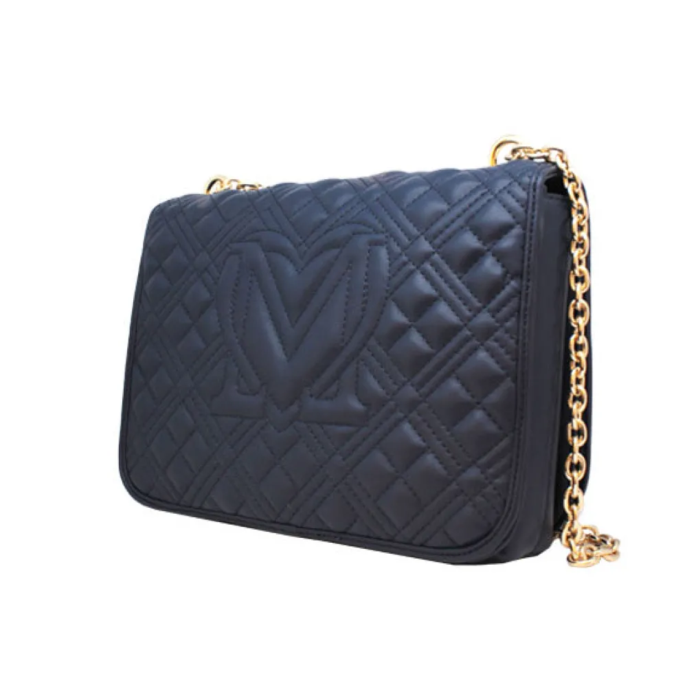 Borsa a spalla donna “Love Moschino” JC4000PP0DLA0751 Collezione Primavera/Estate 2025 – Blu/Fucsia/Nero