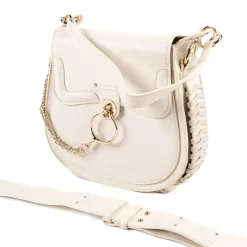 Borsa donna a mano “Dubeliè” Camelia Collezione Primavera/Estate 2025 con tracolla – Avorio