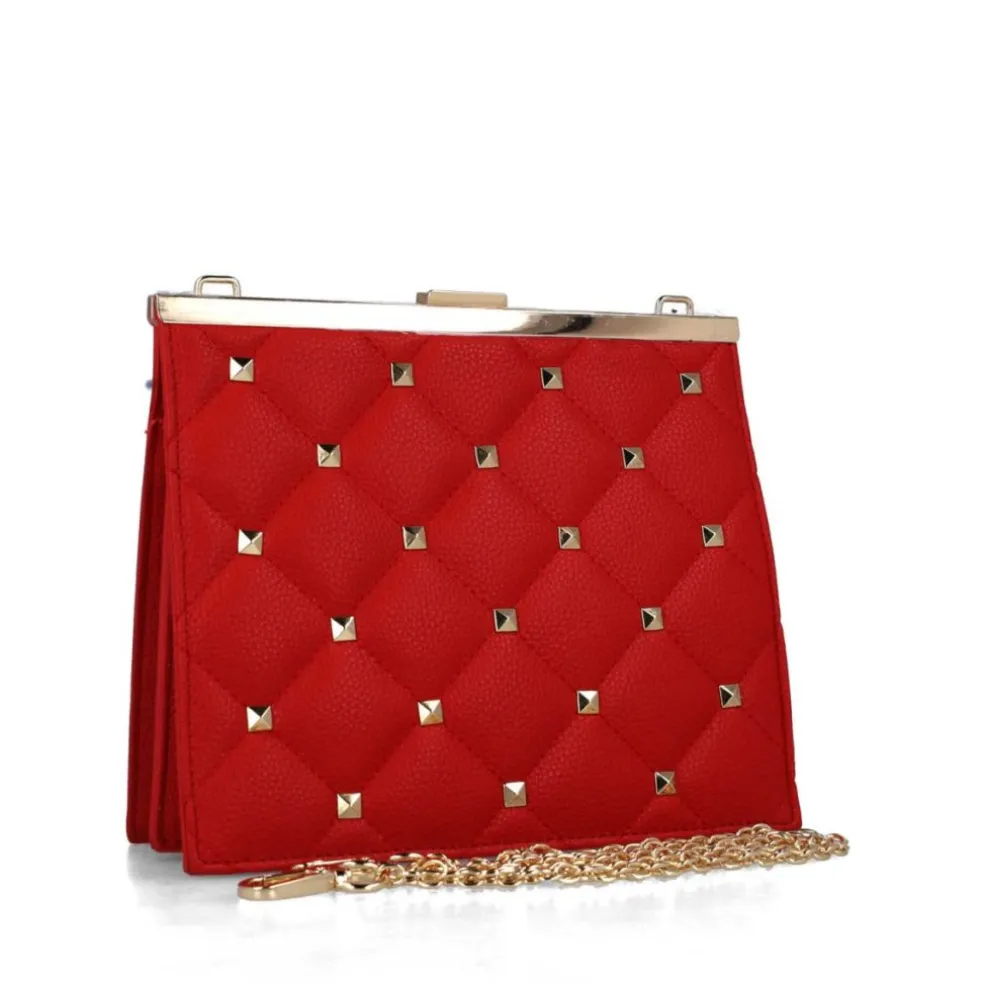 Borsa Donna “Menbur” 85206006/07/00 Collezione Primavera/Estate 2025 – con tracolla – Rosso/Avorio/Oro