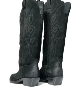 Camperos donna “Carmens” KELLY WEST Collezione Autunno/Inverno 2024/2025 – Cioccolato/Nero