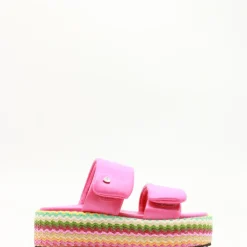 Ciabatte donna “Blauer” S4OPAL02/RAF Collezione Primavera/Estate 2025 – Viola/Bianco/Fucsia