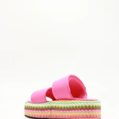 Ciabatte donna “Blauer” S4OPAL02/RAF Collezione Primavera/Estate 2025 – Viola/Bianco/Fucsia