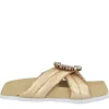 Ciabatte donna “Manufacture Dessai” V0594A Collezione Primavera/Estate 2025 – Oro