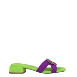 Ciabatte donna “Menbur” 23995 Collezione Primavera/Estate 2025 – Verde e Viola