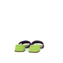 Ciabatte donna “Menbur” 23995 Collezione Primavera/Estate 2025 – Verde e Viola