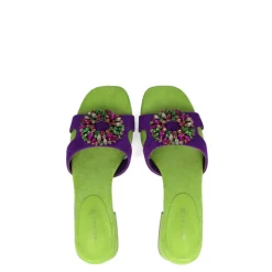 Ciabatte donna “Menbur” 23995 Collezione Primavera/Estate 2025 – Verde e Viola