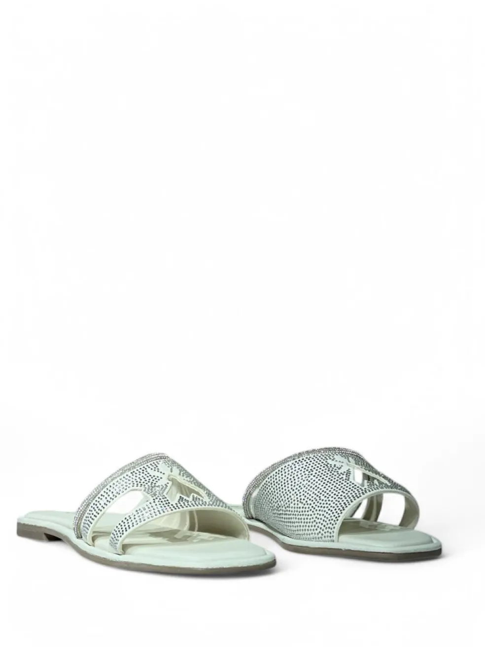 Ciabatte donna “Patrizia Pepe” PPJ284 Collezione Primavera /Estate 2025 – Bianco/Nero