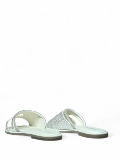 Ciabatte donna “Patrizia Pepe” PPJ284 Collezione Primavera /Estate 2025 – Bianco/Nero