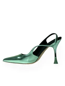Dècolletè donna “Manufacture Dessai” V0475 Collezione Primavera/Estate 2025 – Argento/Verde
