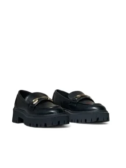 Mocassini donna “Patrizia Pepe” PPJ803 Collezione Autunno/Inverno 2024/2025 – Nero/Fango/T.Moro