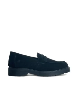 Mocassini Donna “Simone Parisi Milano” MOK-DOC Collezione Autunno/Inverno 2024/2025 Camoscio – Nero/Testa di moro