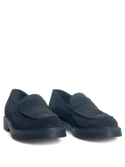 Mocassini Donna “Simone Parisi Milano” MOK-DOC Collezione Autunno/Inverno 2024/2025 Camoscio – Nero/Testa di moro