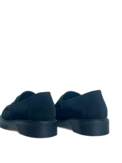 Mocassini Donna “Simone Parisi Milano” MOK-DOC Collezione Autunno/Inverno 2024/2025 Camoscio – Nero/Testa di moro