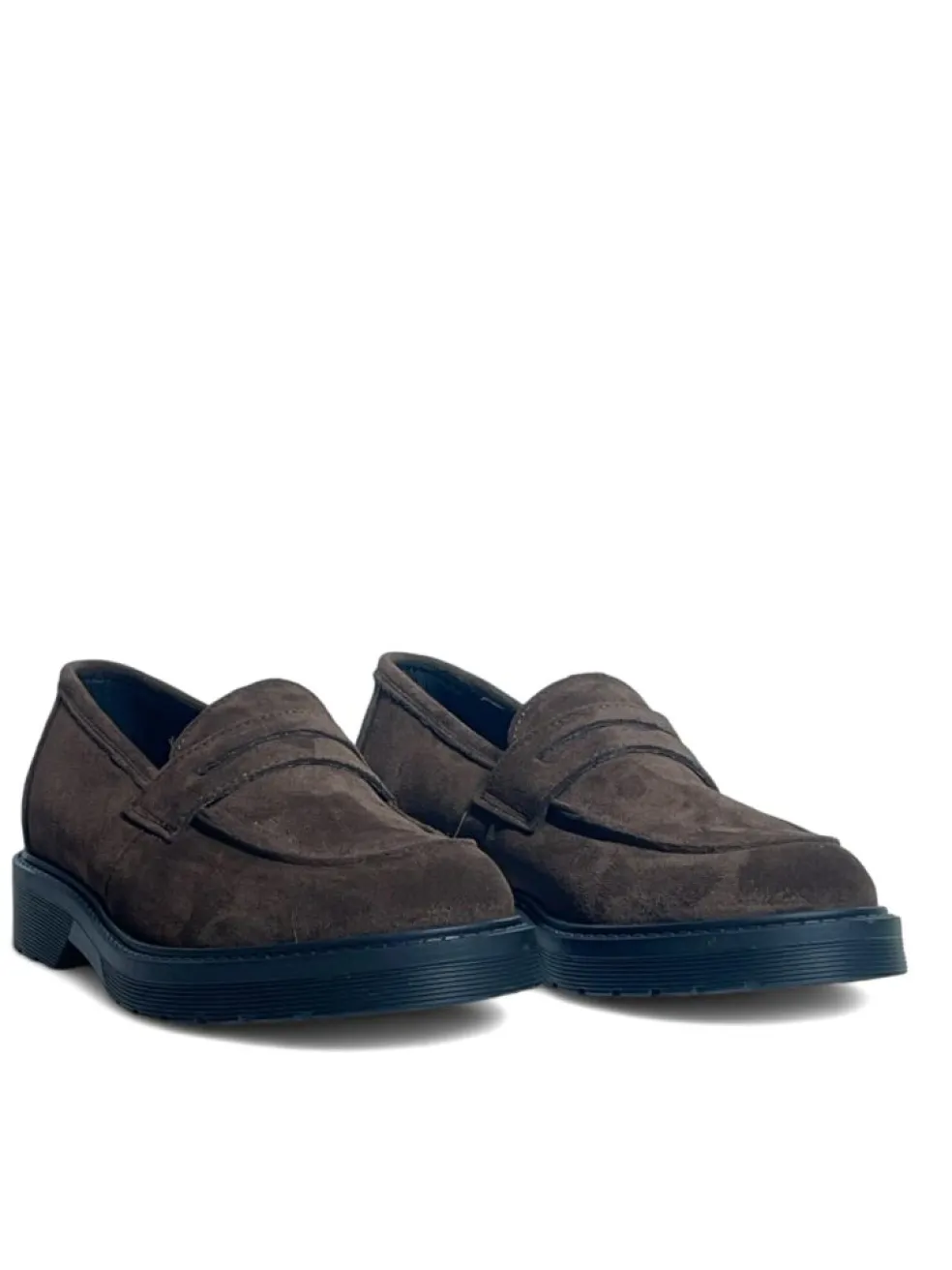 Mocassini Donna “Simone Parisi Milano” MOK-DOC Collezione Autunno/Inverno 2024/2025 Camoscio – Nero/Testa di moro