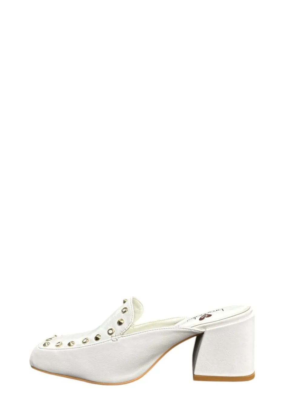 Sabot donna “Braccialini” BB60 Collezione Primavera/Estate 2025 con borchie – Nero/Bianco/Nude