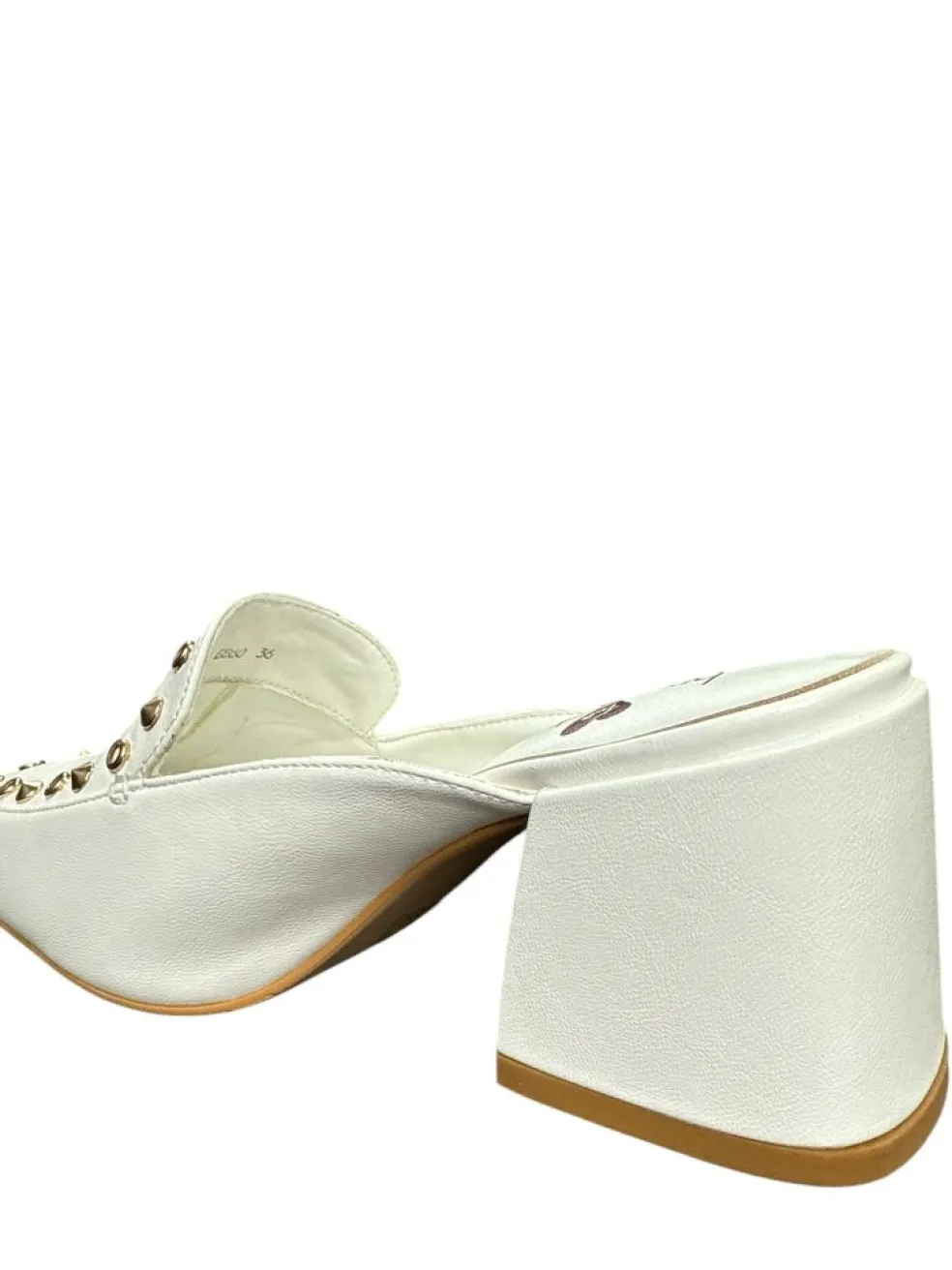 Sabot donna “Braccialini” BB60 Collezione Primavera/Estate 2025 con borchie – Nero/Bianco/Nude