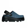 Sabot donna “Cult” CLW426700 Collezione Primavera/Estate 2025 Denim – Nero e blu