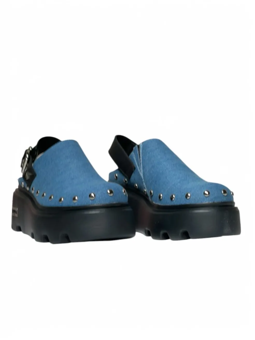 Sabot donna “Cult” CLW426700 Collezione Primavera/Estate 2025 Denim – Nero e blu