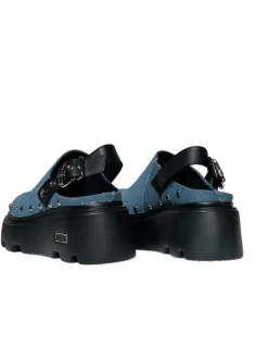 Sabot donna “Cult” CLW426700 Collezione Primavera/Estate 2025 Denim – Nero e blu