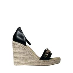 Sandali con zeppa donna “Gaelle Paris” GACAW00031 Collezione Primavera/Estate 2025 – Nero/Beige