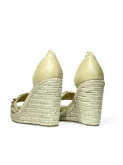 Sandali con zeppa donna “Gaelle Paris” GACAW00031 Collezione Primavera/Estate 2025 – Nero/Beige