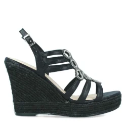 Sandali con zeppa donna “Menbur” 22259 Collezione Primavera/Estate 2025 – Nero