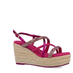 Sandali Con Zeppa donna “Menbur” 24890 Collezione Primavera/Estate 2025 – Verde/Fucsia/Nero