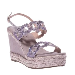 Sandali Con Zeppa donna “Menbur” 23064 Collezione Primavera/Estate 2025 – Grigio