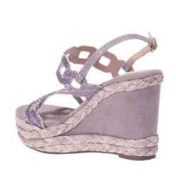 Sandali Con Zeppa donna “Menbur” 23064 Collezione Primavera/Estate 2025 – Grigio