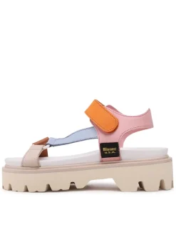 Sandali donna “Blauer” S3ELSIE07/LEA Collezione Primavera/Estate 2025 – Platino/Multicolor