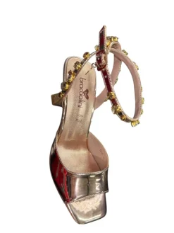 Sandali Donna “Braccialini” BB16 Collezione Primavera/Estate 2025 – Rosa Gold Multi